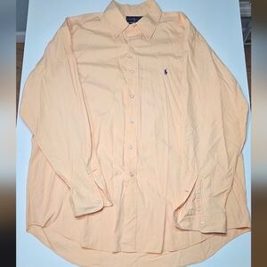 Polo Ralph Lauren Blake Cotton Button Up Orange Long Sleeve Mens XL